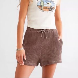 Billabong High Waist Odyssey Waffle Knit Short